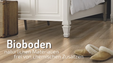 Bioboden aus nachwachsenden und gesunden Rohstoffen von Wineo Purline Eco und Parador Eco Balance PUR Bioboden aus nachwachsenden und gesunden Rohstoffen von Wineo Purline Eco und Parador Eco Balance PUR
