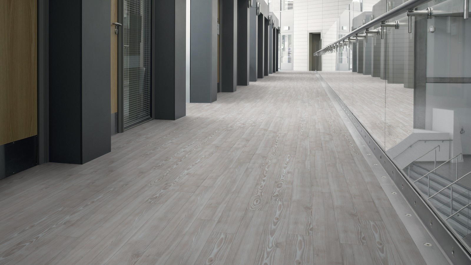 Amtico Spacia Vinyl Designbelag White Ash Wood Zum Verkleben